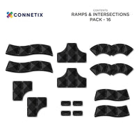 Connetix Tiles Roads Ramps and Intersections Pack 16 Piece