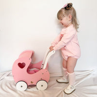 My Duckling Isla Doll Pram Walker - Rose