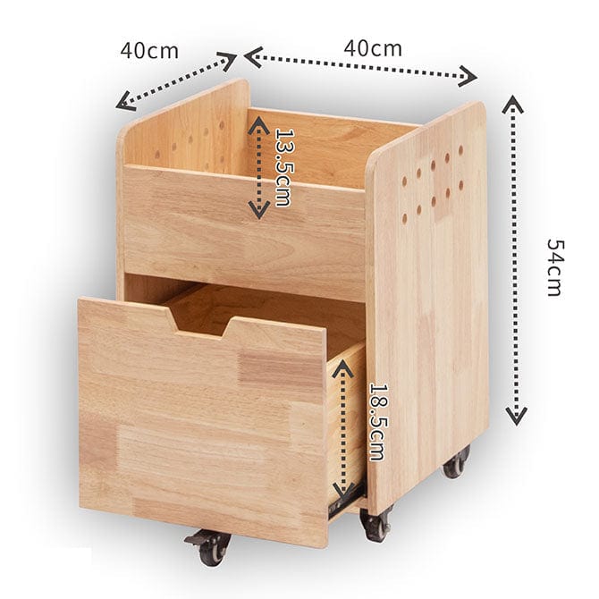 My Duckling Solid Wood Mobile Storage Unit