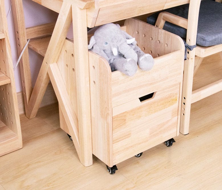 My Duckling Solid Wood Mobile Storage Unit