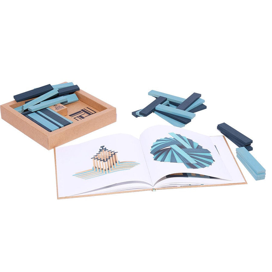 Kapla Book and Colours - Light Blue/Dark Blue