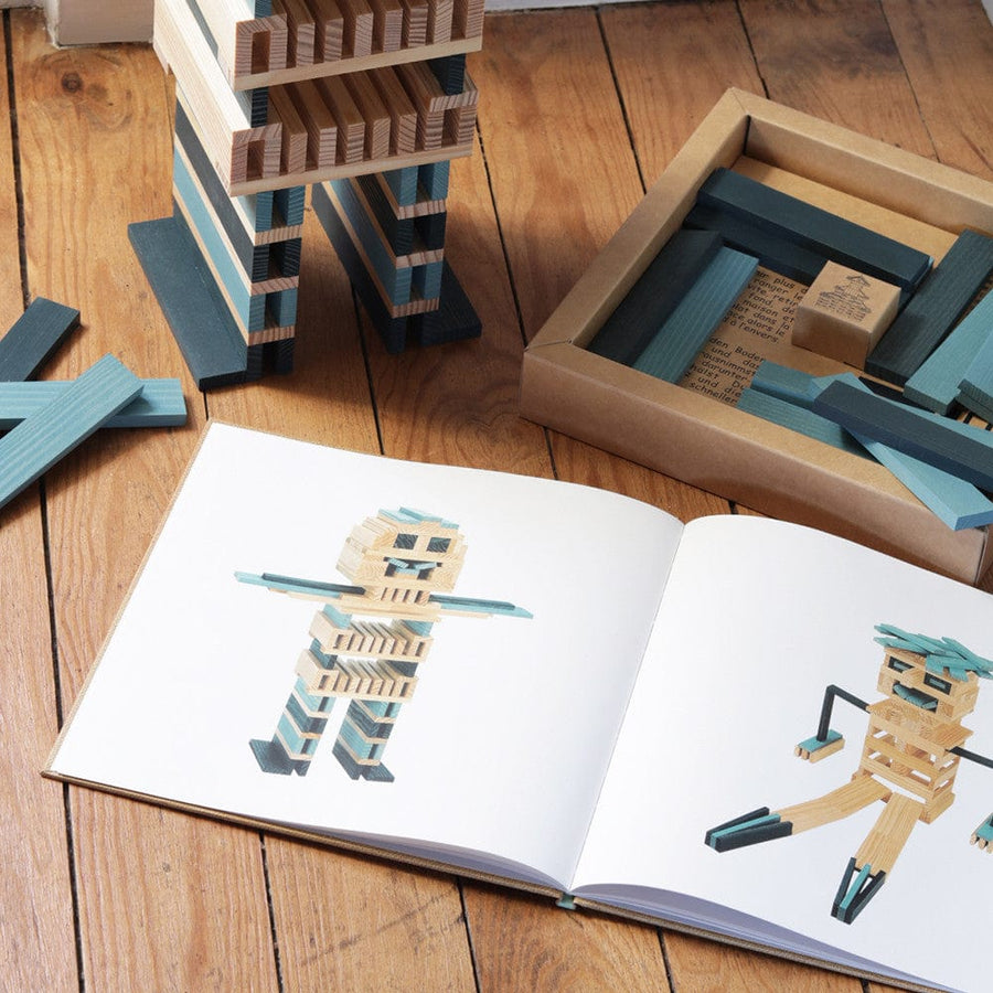 Kapla Book and Colours - Light Blue/Dark Blue