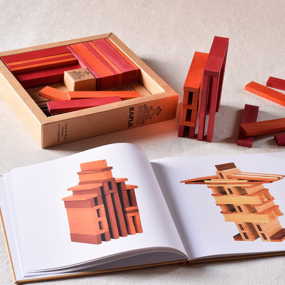 Kapla Books and Colours - Red/Orange