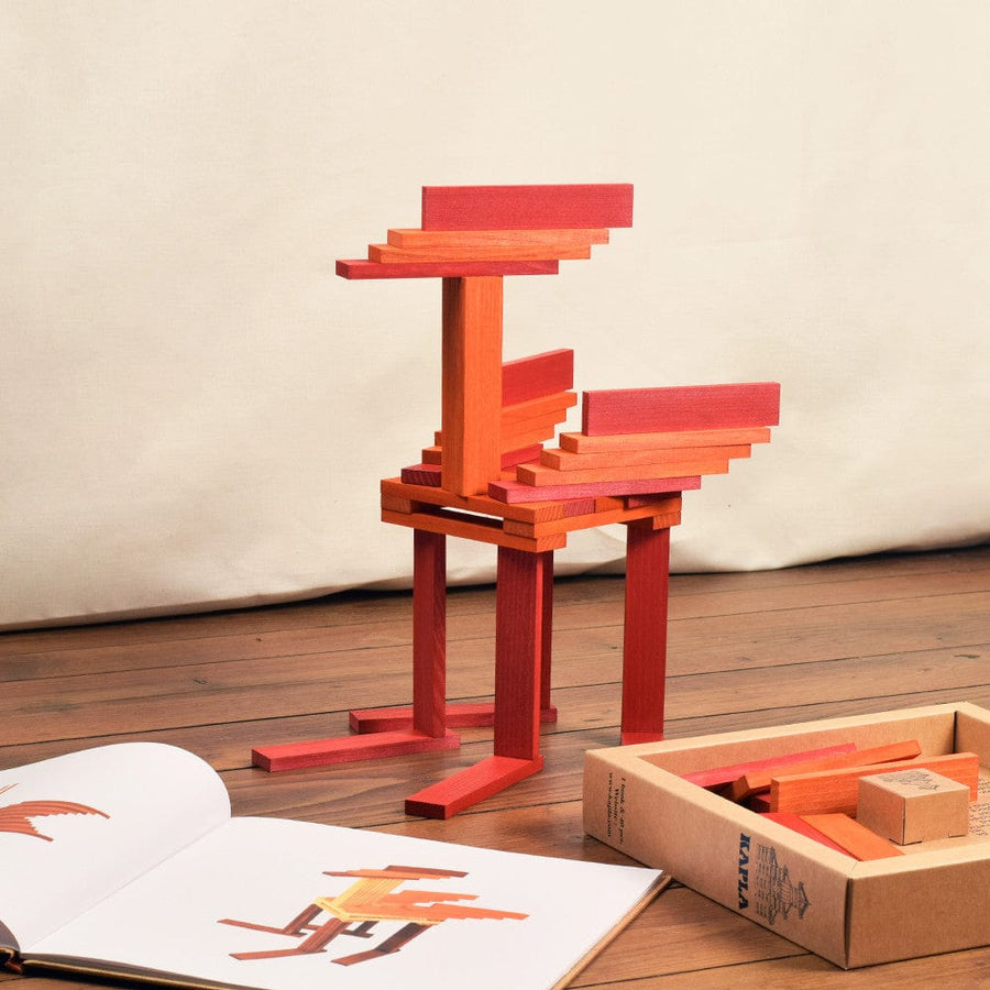 Kapla Books and Colours - Red/Orange
