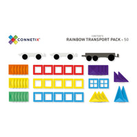 Connetix Tiles Rainbow 50 Piece Transport Pack