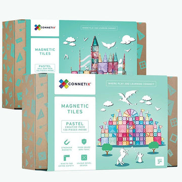 Connetix Tiles Pastel Ball Run Creative Bundle