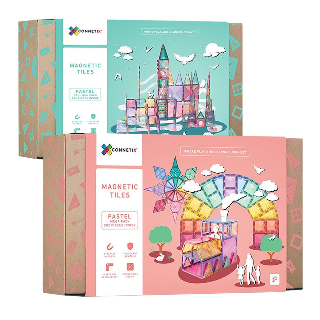 Connetix Tiles Pastel Ball Run Mega Bundle