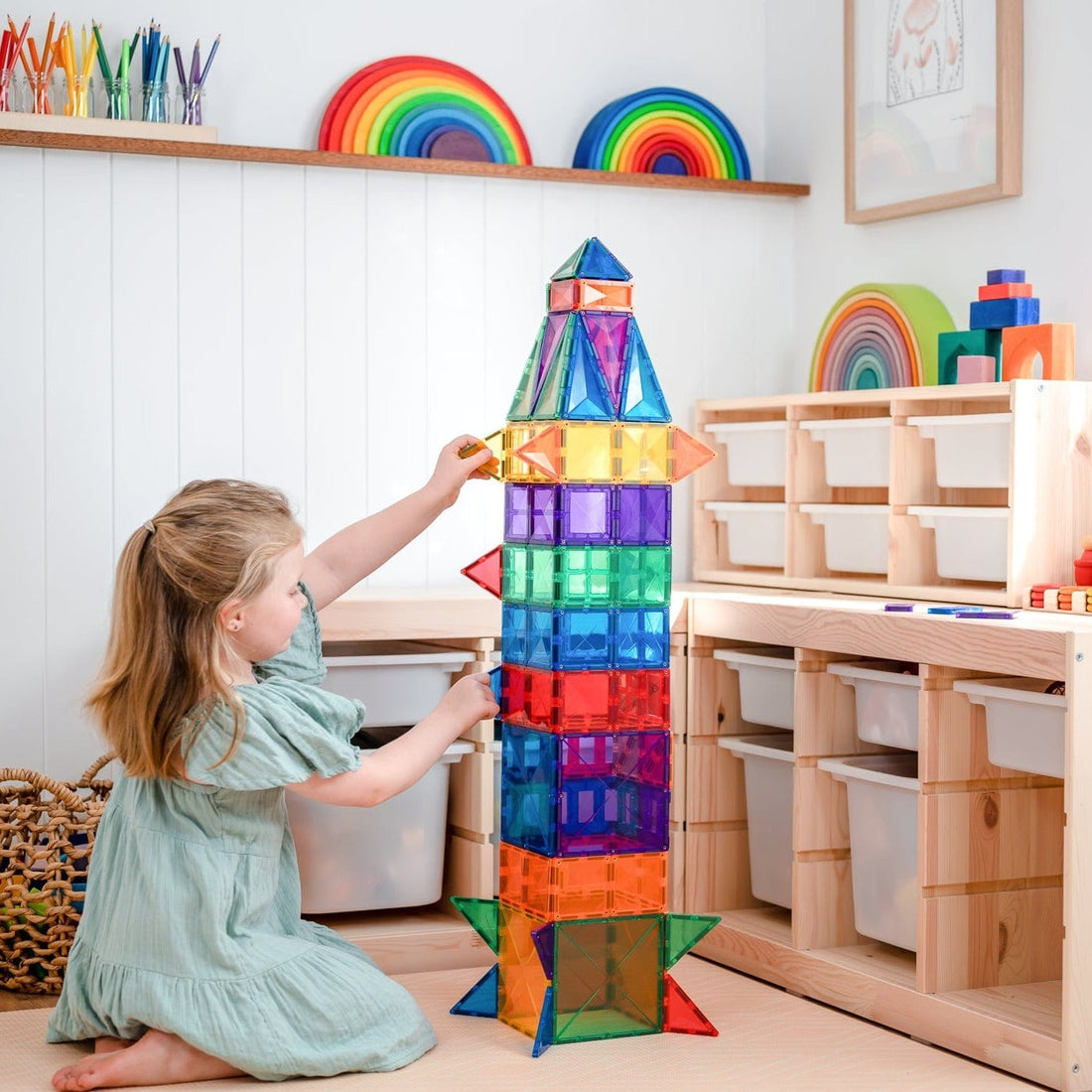 Connetix Tiles Rainbow Creative Pack 102 Piece - NEW