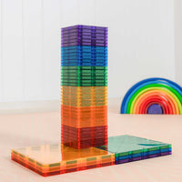 Connetix Tiles Rainbow Square Pack 42 Piece - NEW