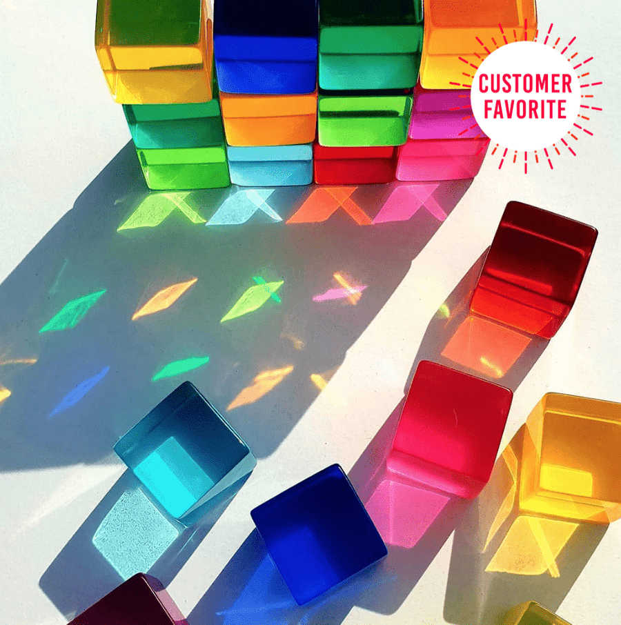 Bauspiel Lucite Cubes 20 Blocks