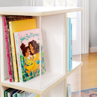Guidecraft EdQ Rotating Book Display 3 Tier - White