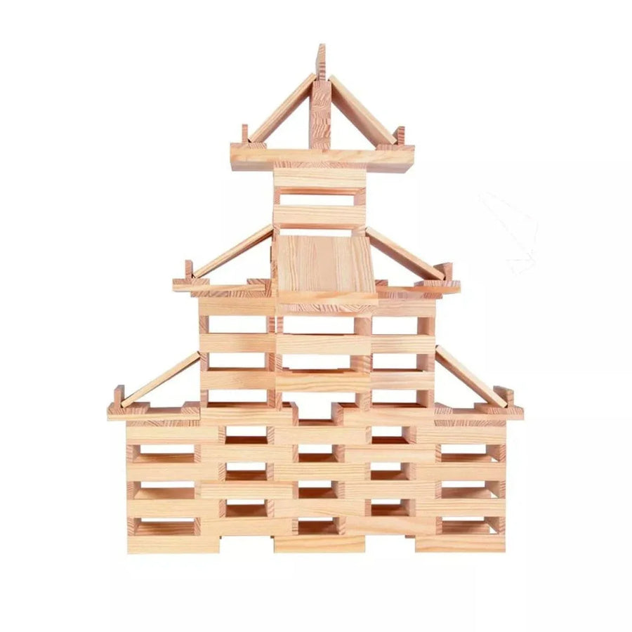 KAPLA Blocks Building Planks - 200 Natural Set