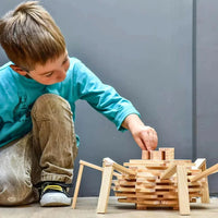 KAPLA Blocks Building Planks - 200 Natural Set