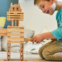 KAPLA Blocks Building Planks - 200 Natural Set
