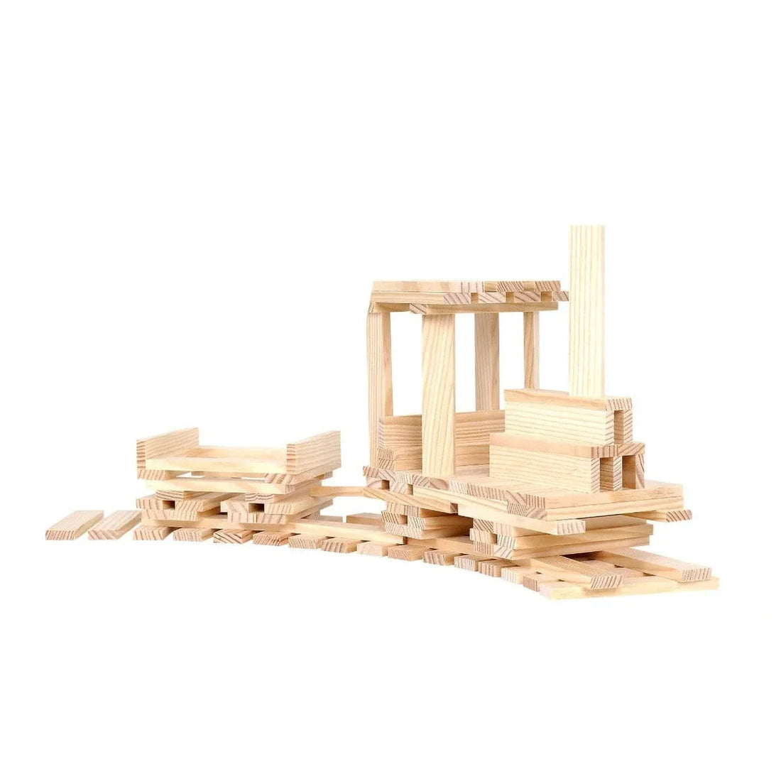 KAPLA Blocks Building Planks - 200 Natural Set