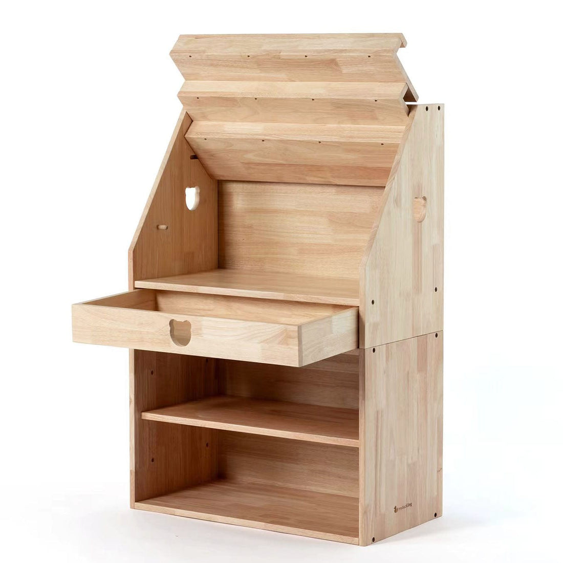 My Duckling Solid Wood 2in1 Display Bookcase (Bear)