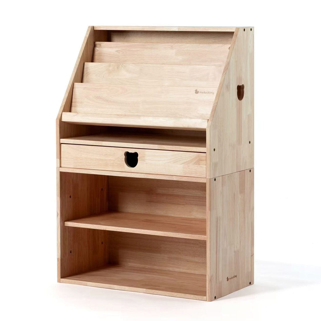 My Duckling Solid Wood 2in1 Display Bookcase (Bear)