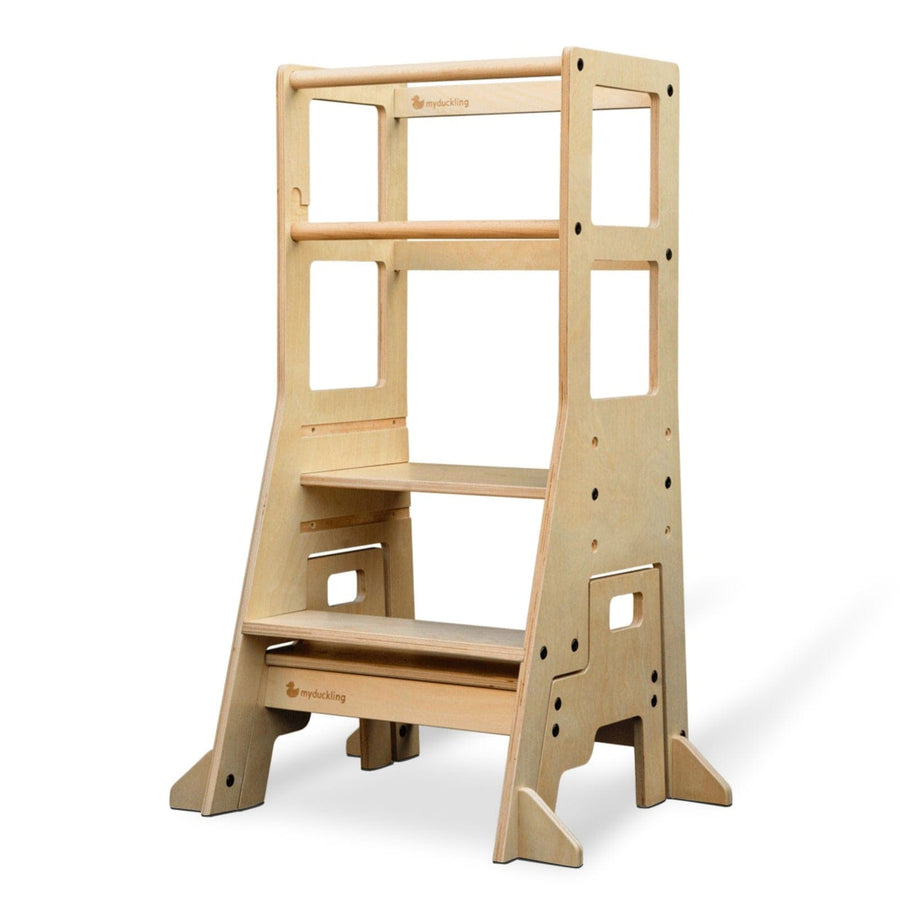 My Duckling Adjustable Learning Tower with Stool –Natural (Mid August Pre-Order)