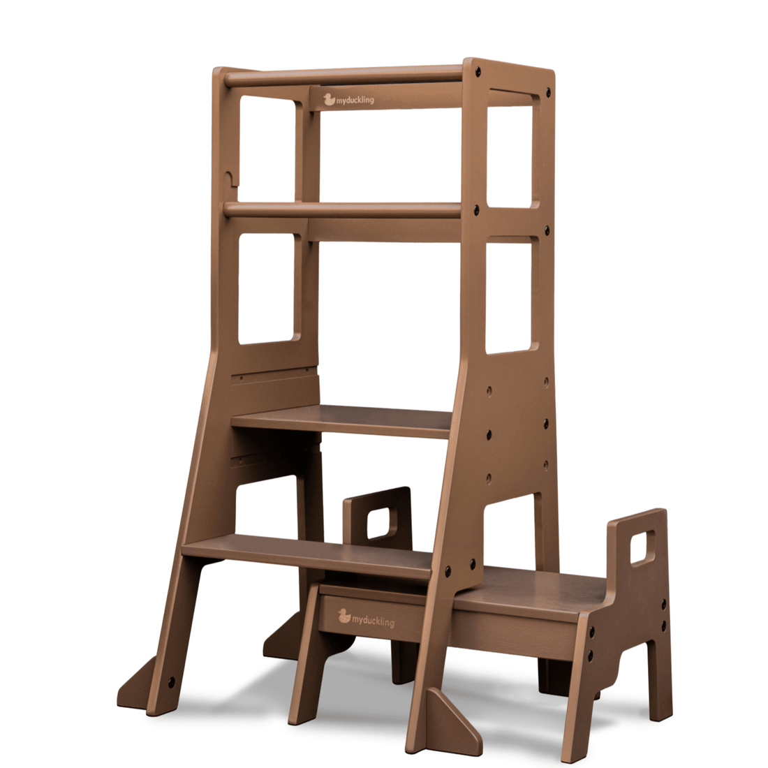 My Duckling Adjustable Learning Tower with Stool –Walnut