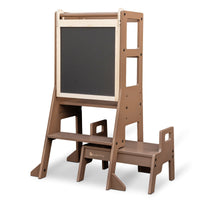 My Duckling Adjustable Learning Tower with Stool –Walnut
