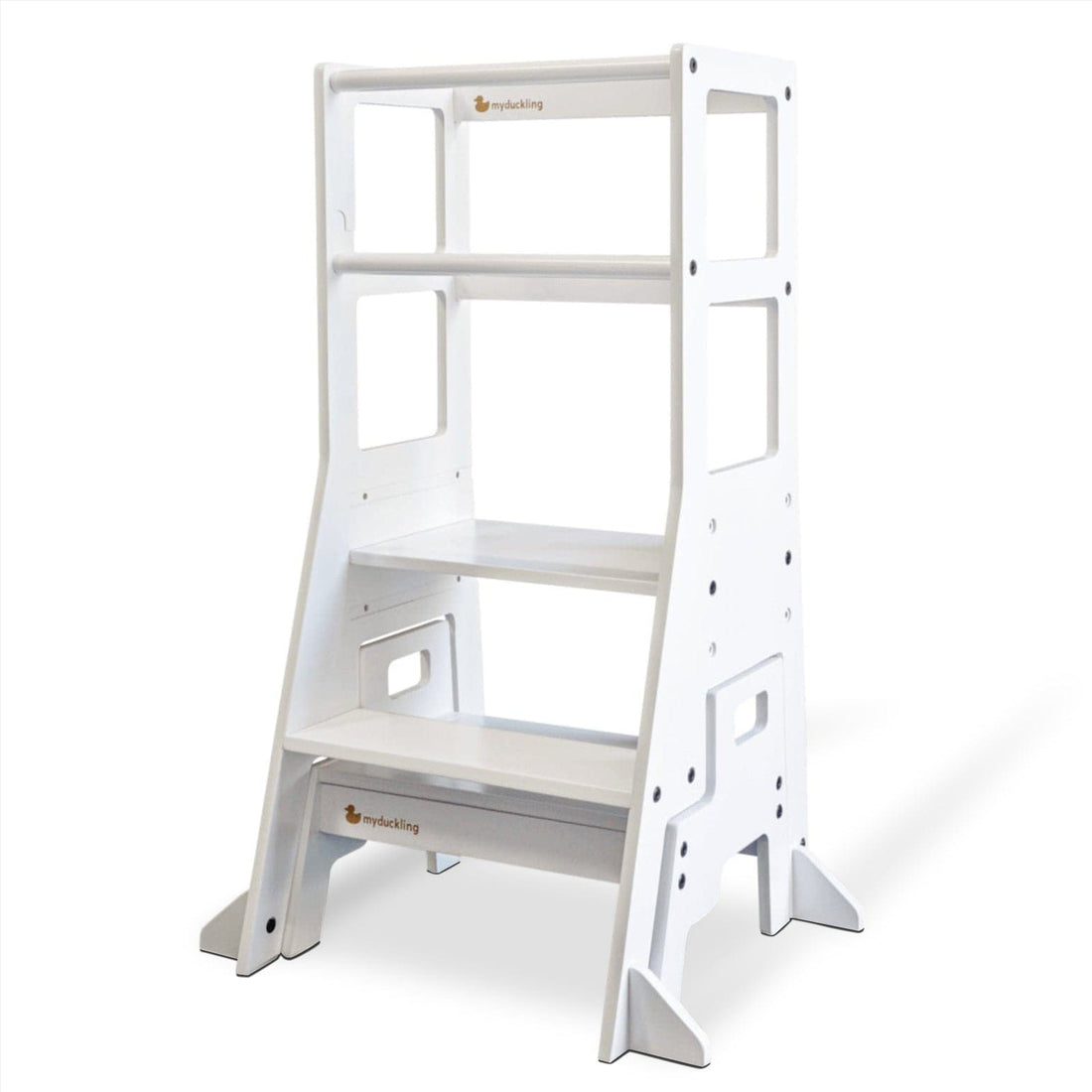 My Duckling Adjustable Learning Tower with Stool -White