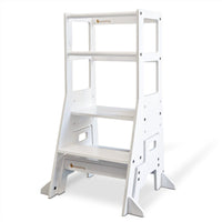 My Duckling Adjustable Learning Tower with Stool -White