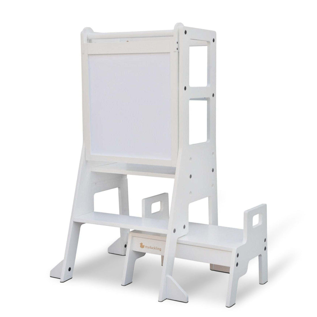 My Duckling Adjustable Learning Tower with Stool -White