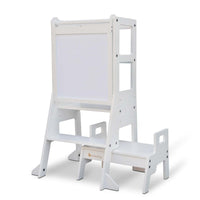 My Duckling Adjustable Learning Tower with Stool -White