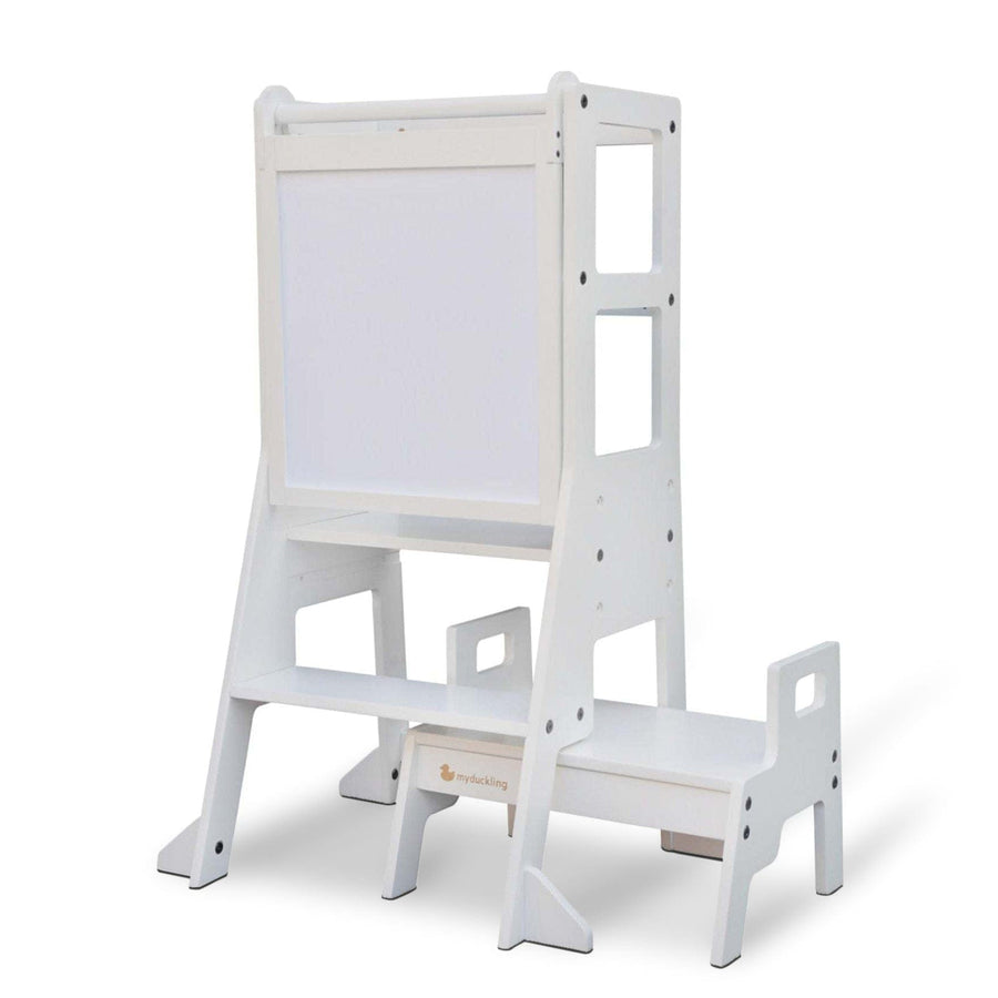 My Duckling Adjustable Learning Tower with Stool -White