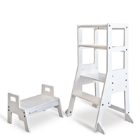 My Duckling Adjustable Learning Tower with Stool -White