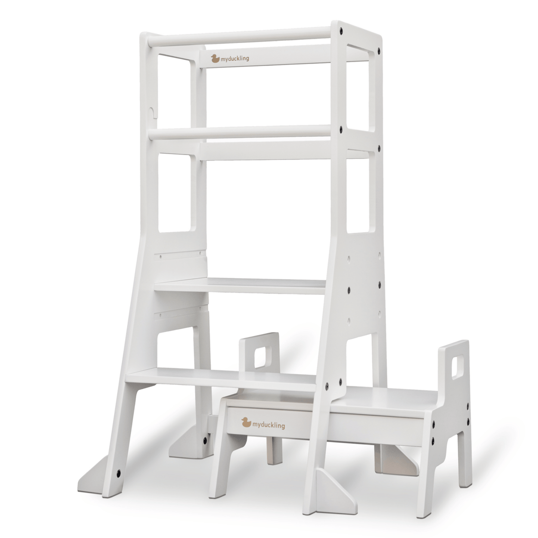 My Duckling Adjustable Learning Tower with Stool -White