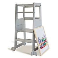 My Duckling Adjustable Learning Tower 2 in 1 –Grey