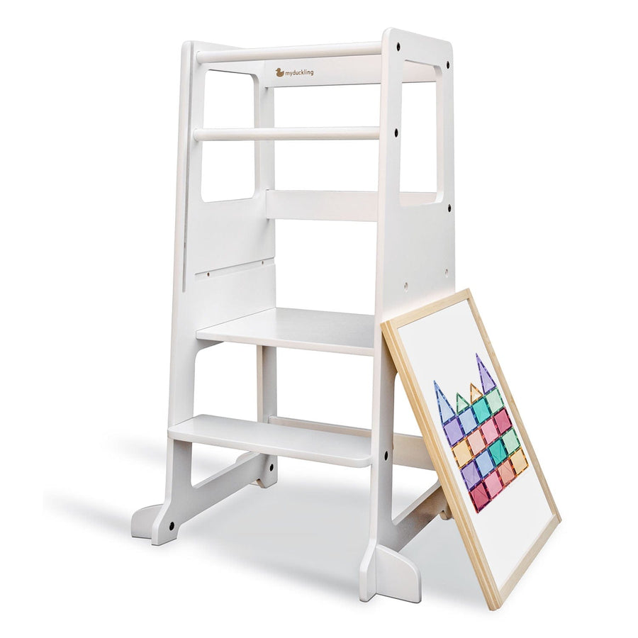My Duckling Adjustable Learning Tower 2 in 1 –White