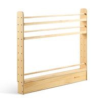 My Duckling NALA 3 Tier Adjustable Solid Wood Bookshelf