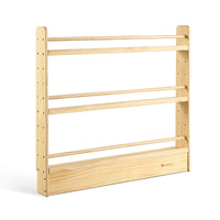 My Duckling NALA 3 Tier Adjustable Solid Wood Bookshelf