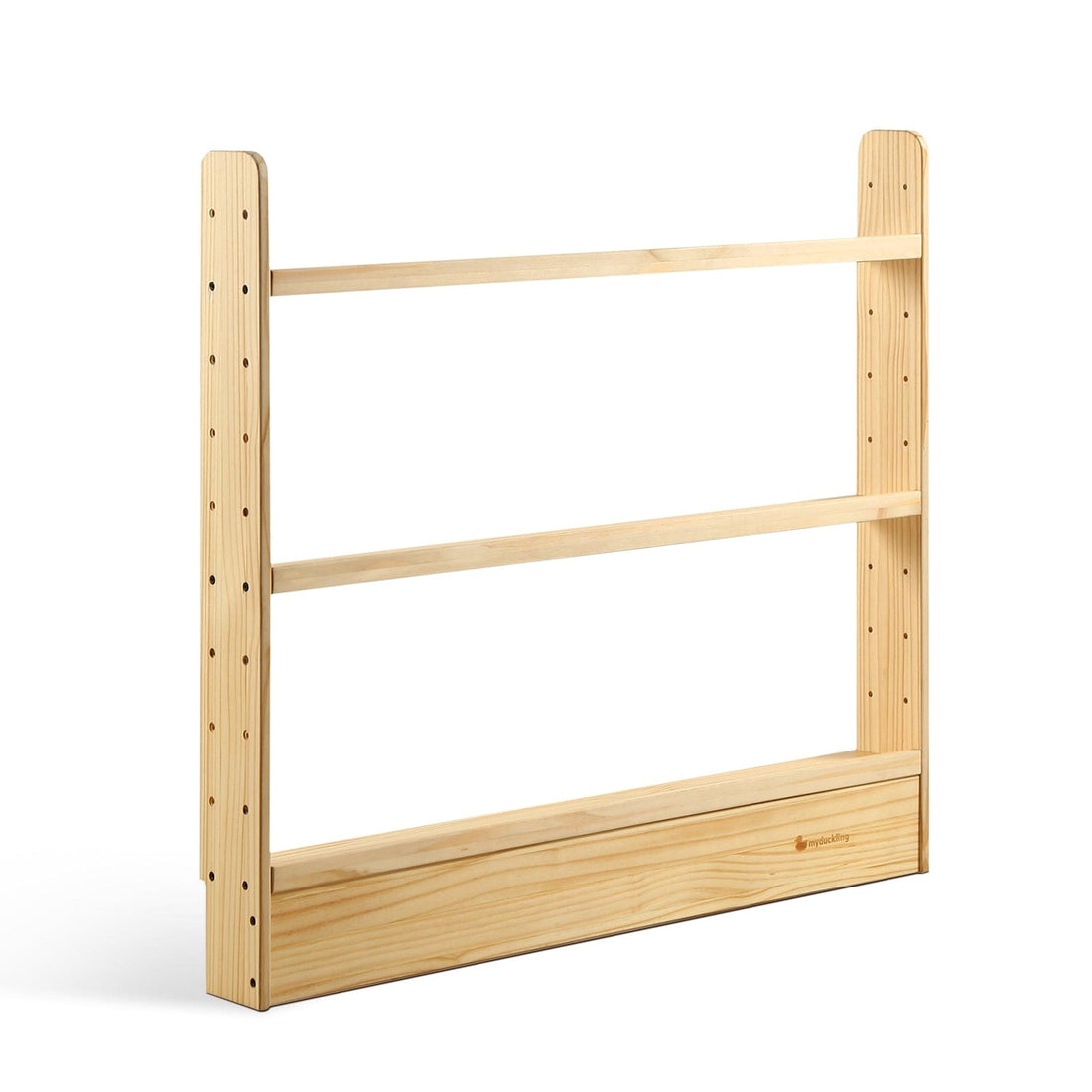 My Duckling NALA 3 Tier Adjustable Solid Wood Bookshelf