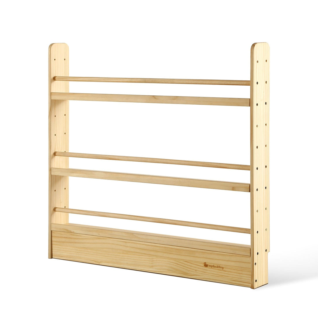 My Duckling NALA 3 Tier Adjustable Solid Wood Bookshelf