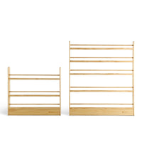 My Duckling NALA 5 Tier Adjustable Solid Wood Bookshelf