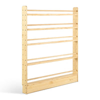 My Duckling NALA 5 Tier Adjustable Solid Wood Bookshelf