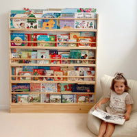 My Duckling NALA 5 Tier Adjustable Solid Wood Bookshelf