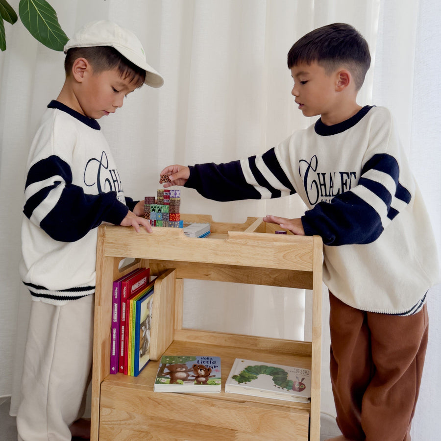 My Duckling Montessori Solid Wood Storage Cabinet