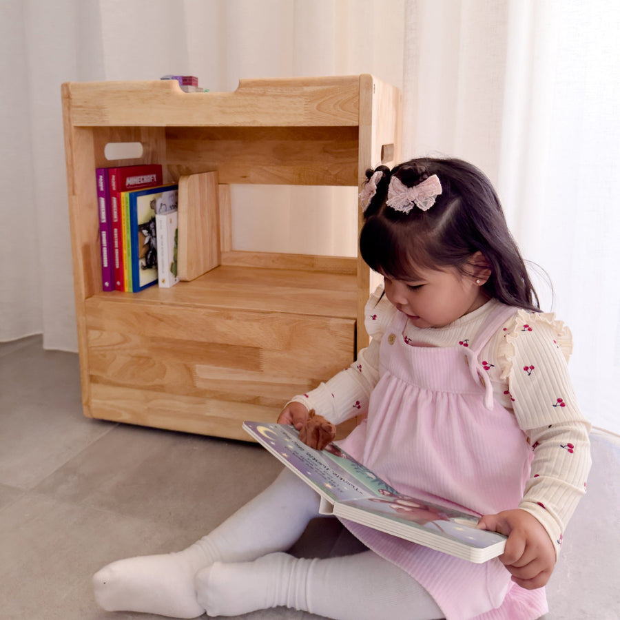 My Duckling Montessori Solid Wood Storage Cabinet