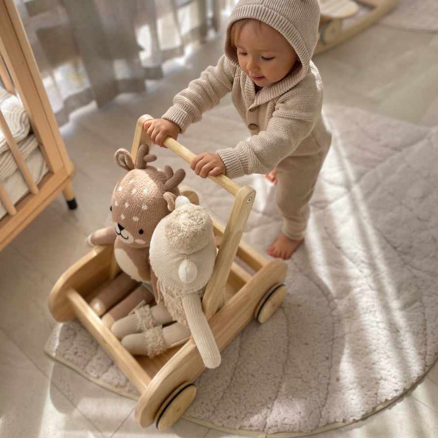My Duckling Wooden Adjustable Baby Walker