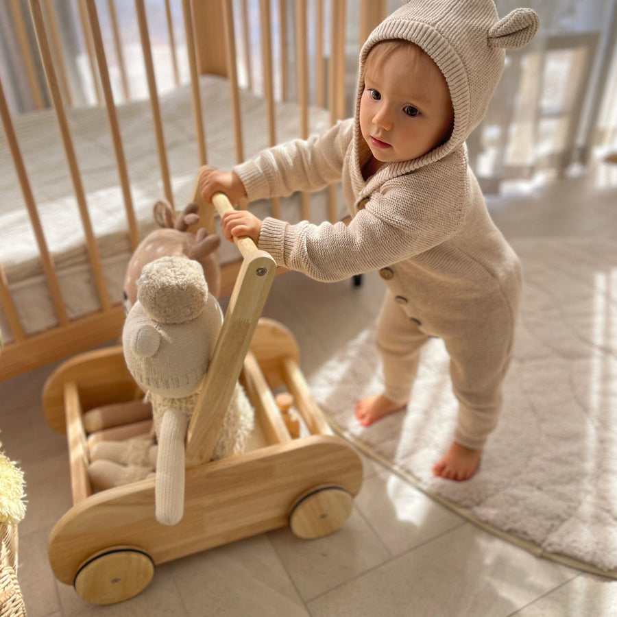 My Duckling Wooden Adjustable Baby Walker
