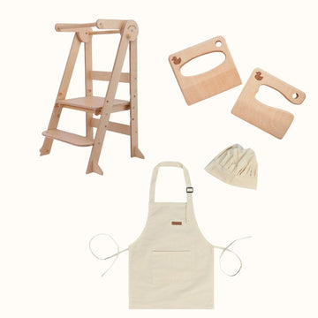 The Full Mini Chef: My Duckling Deluxe Folding Adjustable Learning Tower set