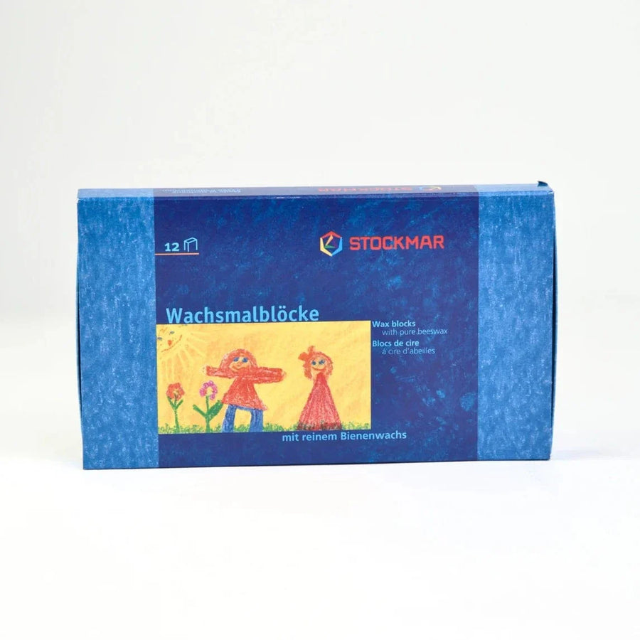 Stockmar Wax Crayons 12 Blocks in Cardboard Box