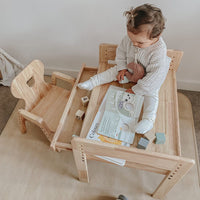 My Duckling Primary Adjustable Table and Chair Set - Bear