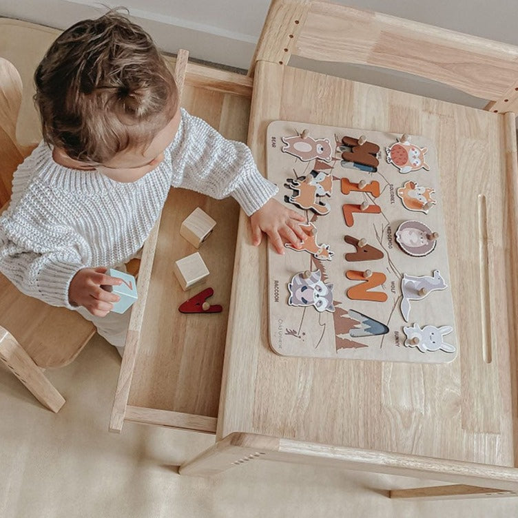 My Duckling Primary Adjustable Table and Chair Set - Bear