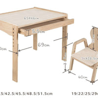 My Duckling Primary Adjustable Table and Chair Set - Bear