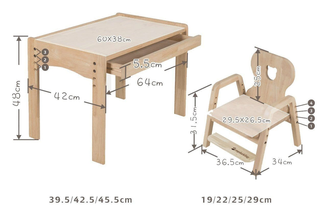 My Duckling Kids Activity Table and Chair Set - Duck